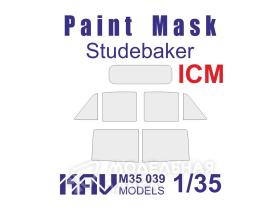 Окрасочная маска на остекление Studebaker (ICM, Моделист)