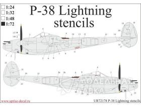 P-38 Lightning stencils