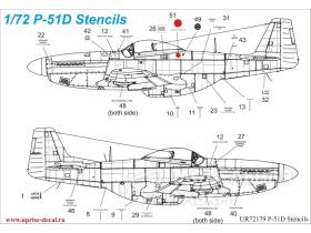 P-51 Mustang stencils