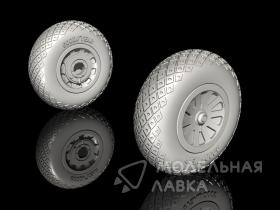 P-51D Mustang - Wheels (Diamond and Hole Trea)