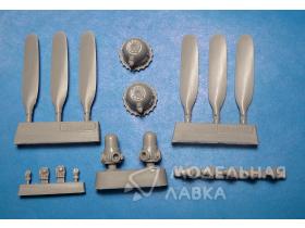 PV-1 Ventura corrected propeller and crankcases for Revell kit