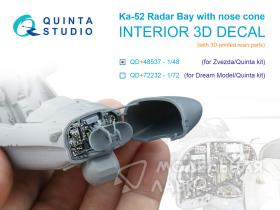 Радарный отсек с носовым конусом для Ка-52 (Звезда/Quinta Models) (с 3D-печатными деталями)