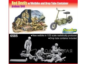 RED DEVILS w/WELBIKE AND DROP TUBE CONTAINER (ARNHEM 1944) (PREMIUM EDITION)