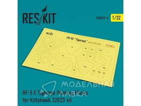 RF-5 E Tigereye Painting Masks for Kittyhawk 32023 kit