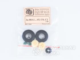 Rubber Wheels for Junkers Ju-88A1,Ju-88A5, Ju-88C0, Ju-88C2