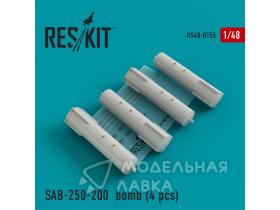 SAB-250-200 bomb for Su-7/17/24/25/27/30/34, MiG-21/27, Yak-38/130 (4 pcs)