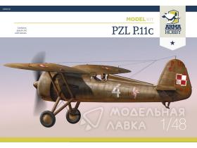 Самолет PZL P.11c с деталями фототравление и декалями от Techmod