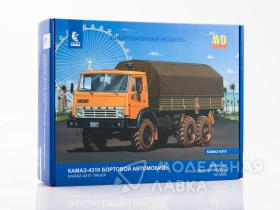 Сборная модель КАМАЗ-4310 бортовой (с тентом)