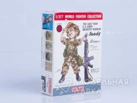 Солдат Gulf War U.S. Infantry Woman & M16A2