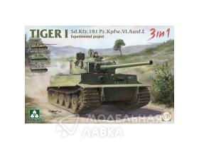 TIGER I Sd.Kfz.181 Pz.Kpfw.VI.Ausf.E Experimental project 3 in 1