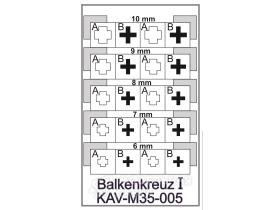 Трафарет для окраски тактических знаков Balkenkreuz (балочный/немецкий крест) ТИП I на технике Германии времен 1939-1945гг