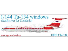 Tupolev Tu-134 for Zvezda kit (clear)