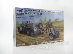 Тягач Krupp Protze L2H 143 Kfz.69 (Поздний) С Пушкой 3.7cm Pak 36