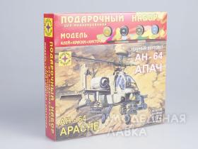 Ударный вертолет АH-64A "Апач" с клеем, кисточкой и красками.