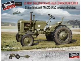 US Army Case VAI & VAC tractor w/ Le Tourneau compaction roller