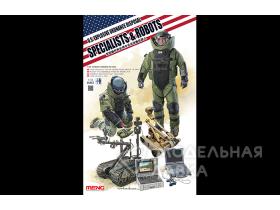 U.S. Explosive Ordnance Disposal Specialists & Robots