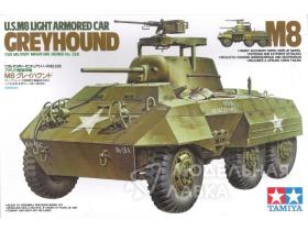 U.S. M8 Light Armored Car Greyhound Американский Бтр 1943г. с деталями внутреннего интерьера и одной фигурой.