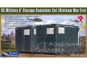 US Military 8' Storage Container Set