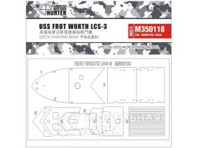 USS Fort Worth LCS-3 deck masking sheet