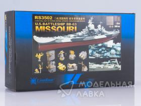 WWII US Navy Battleship BB-63 Missouri For Tamiya