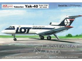 Yakovlev Yak-40 'LOT, 'Olympic Airways'