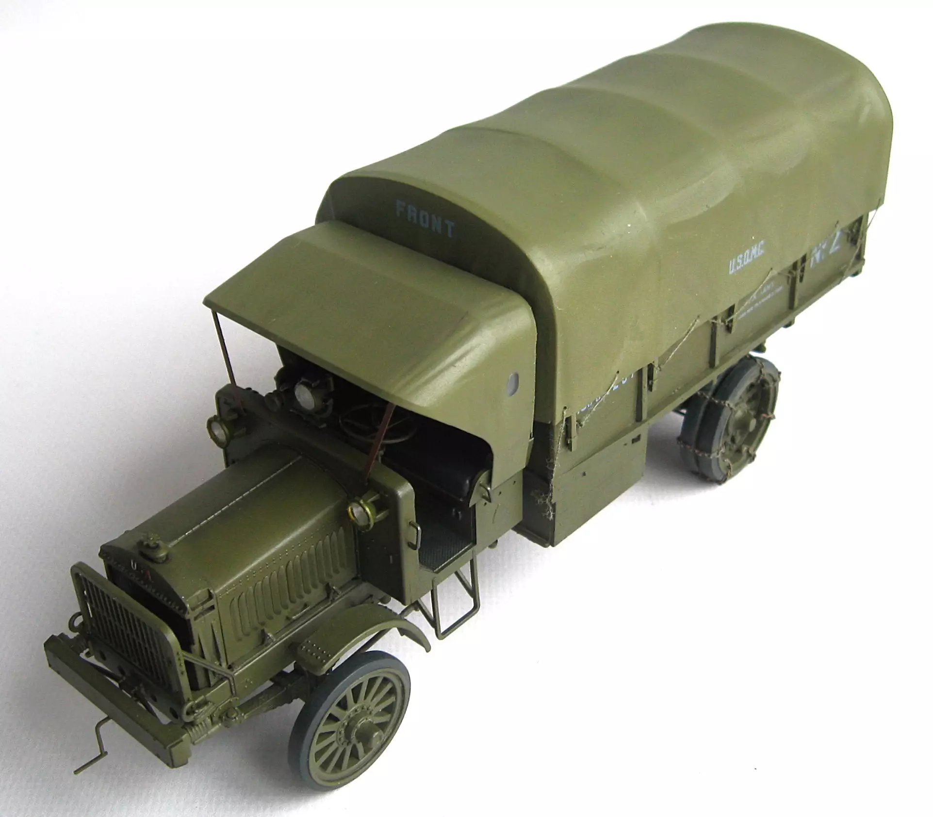 Сборная модель лесовоз с прицепом-роспуском 43204-10