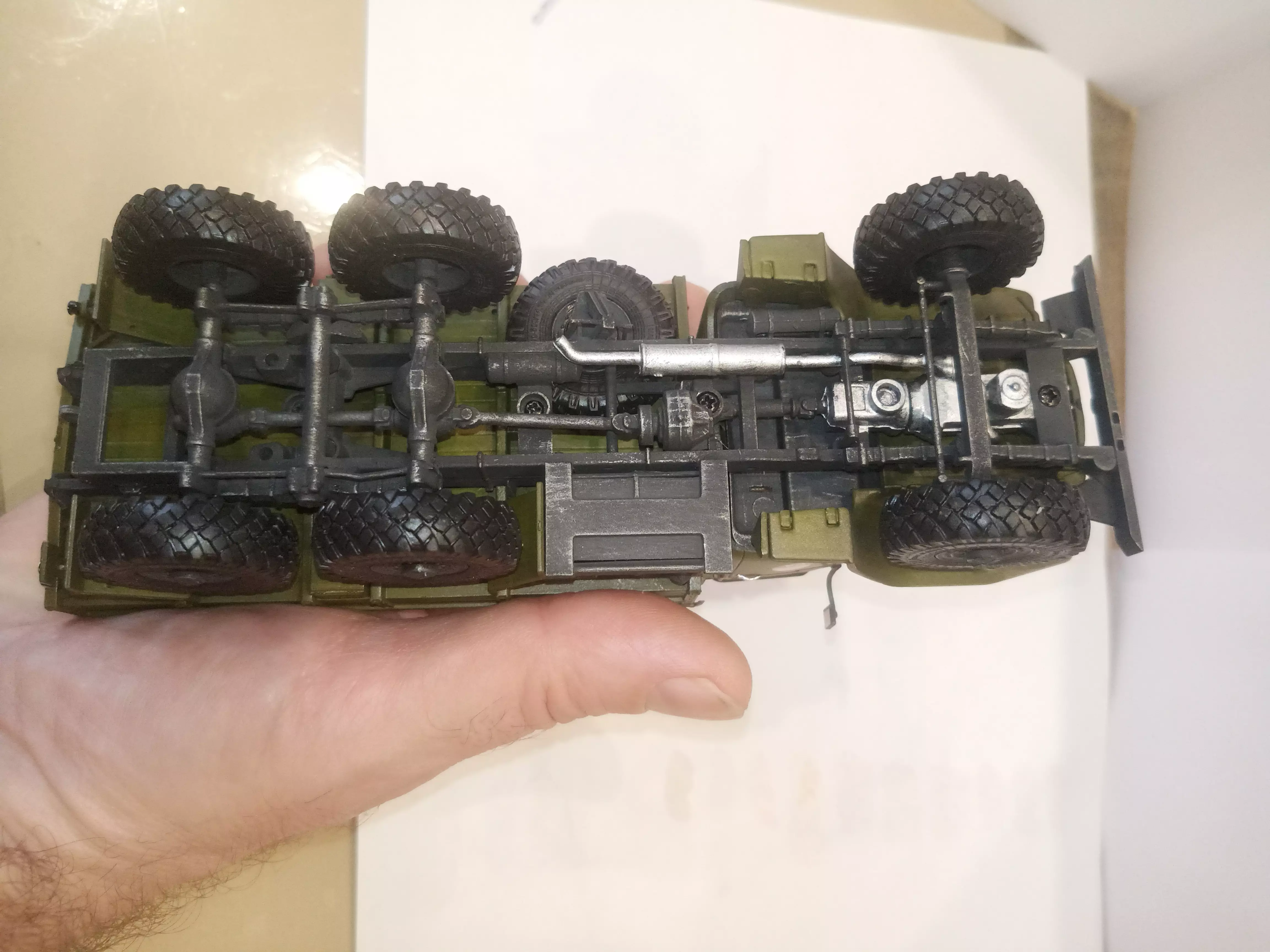 Сборная модель лесовоз с прицепом-роспуском 43204-10