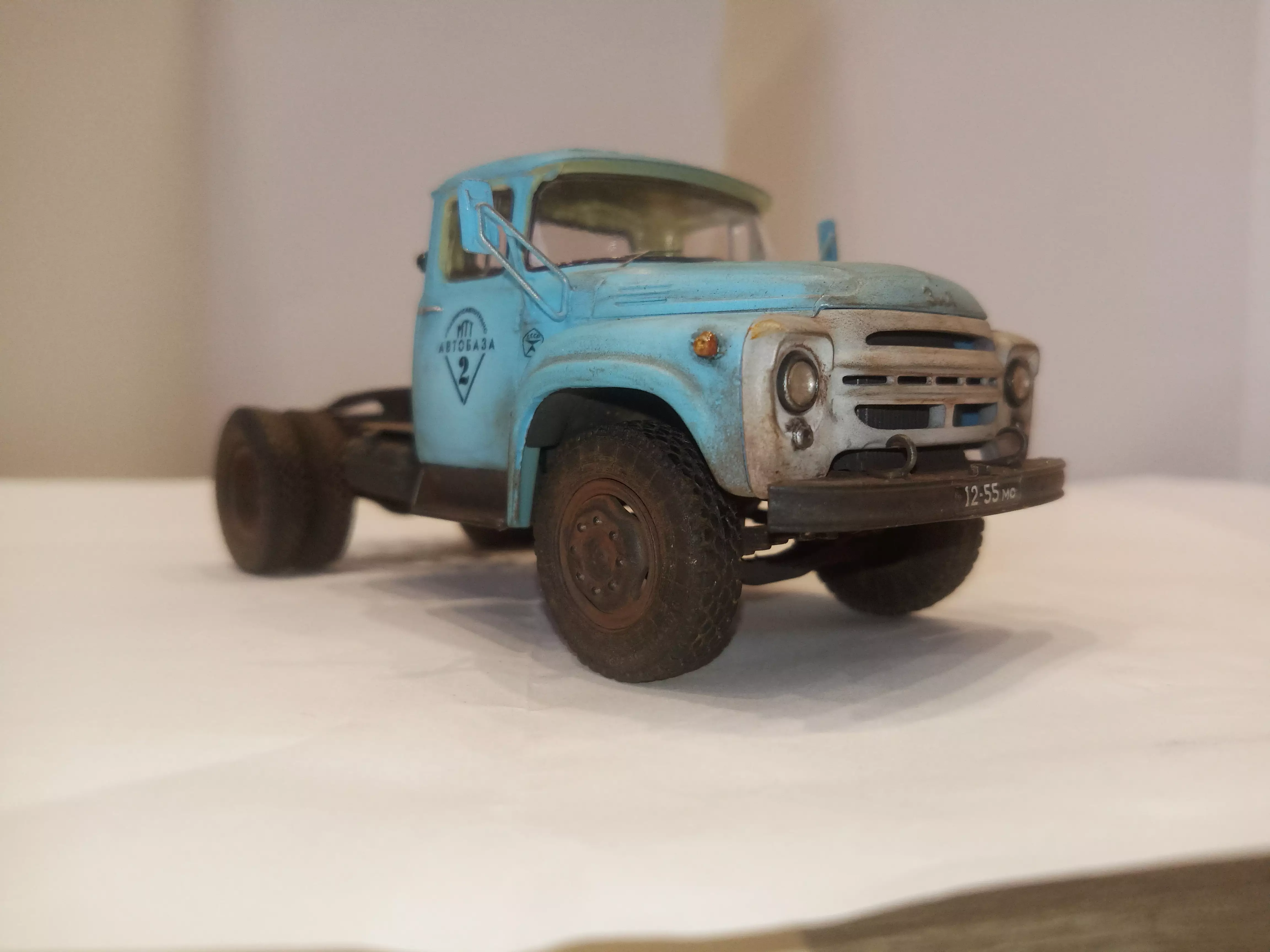 Сборная модель лесовоз с прицепом-роспуском 43204-10