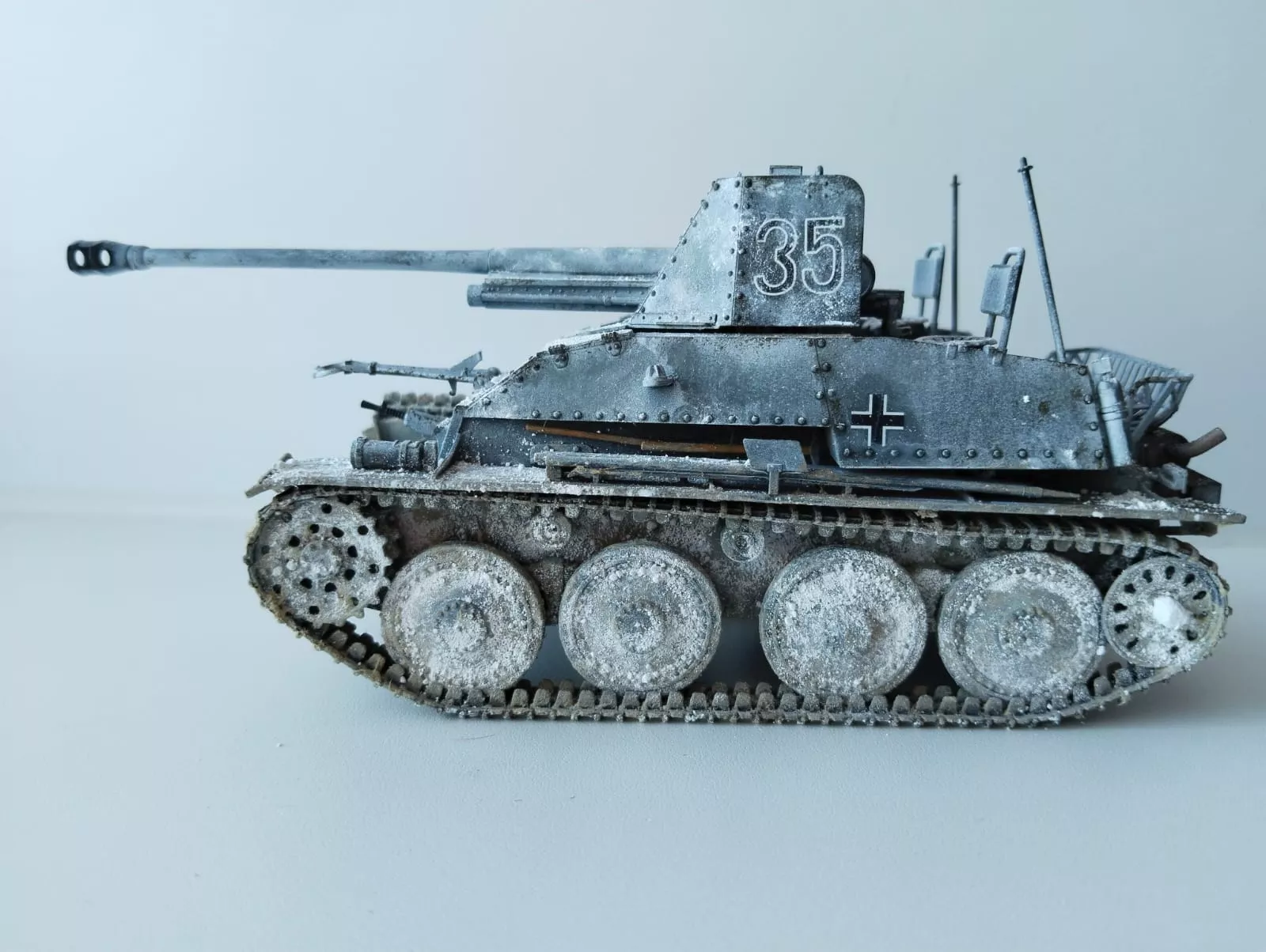 German Tank Detroyer Marder III c полным набором фототравления Aber (2 фигуры)