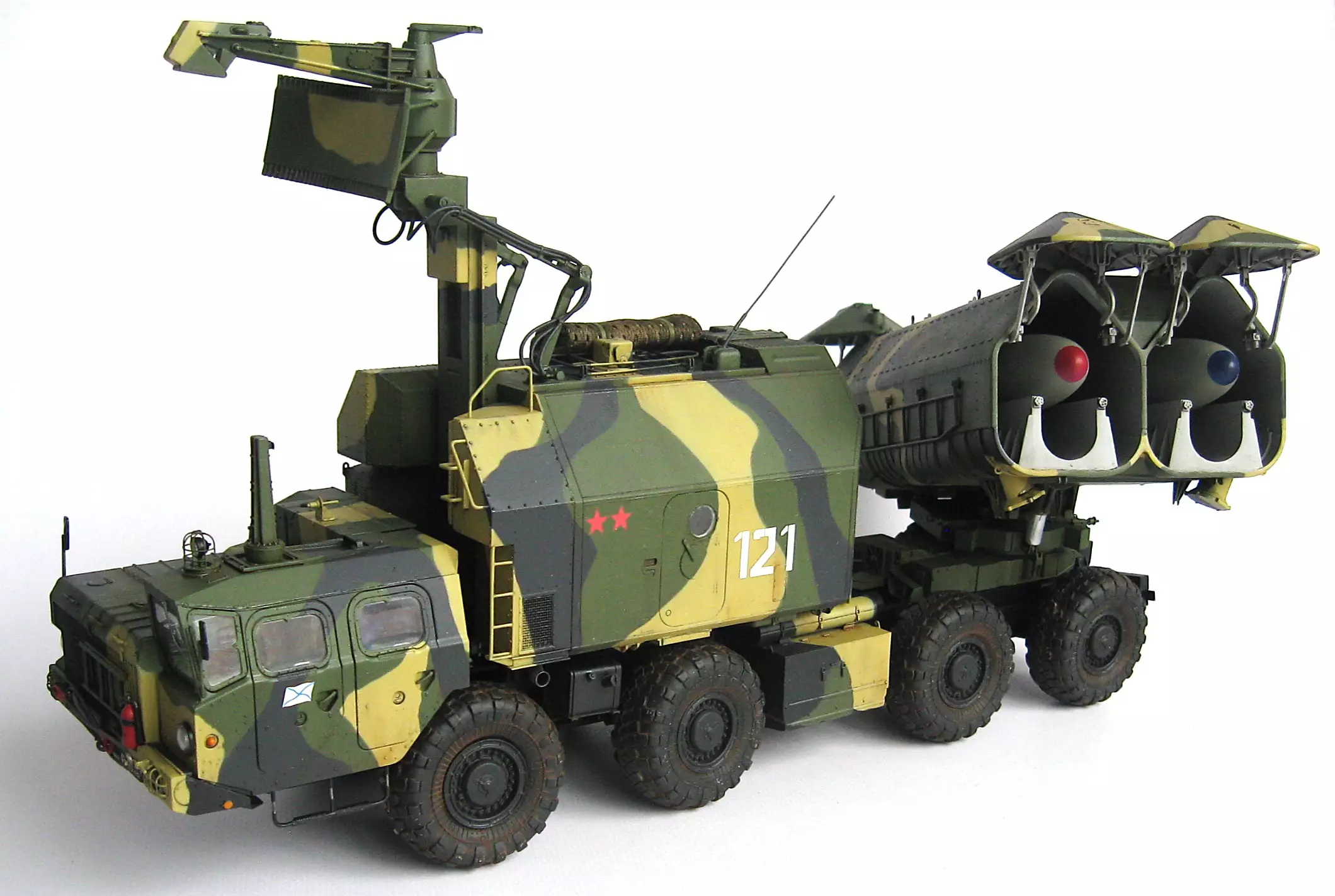 Сборная модель лесовоз с прицепом-роспуском 43204-10