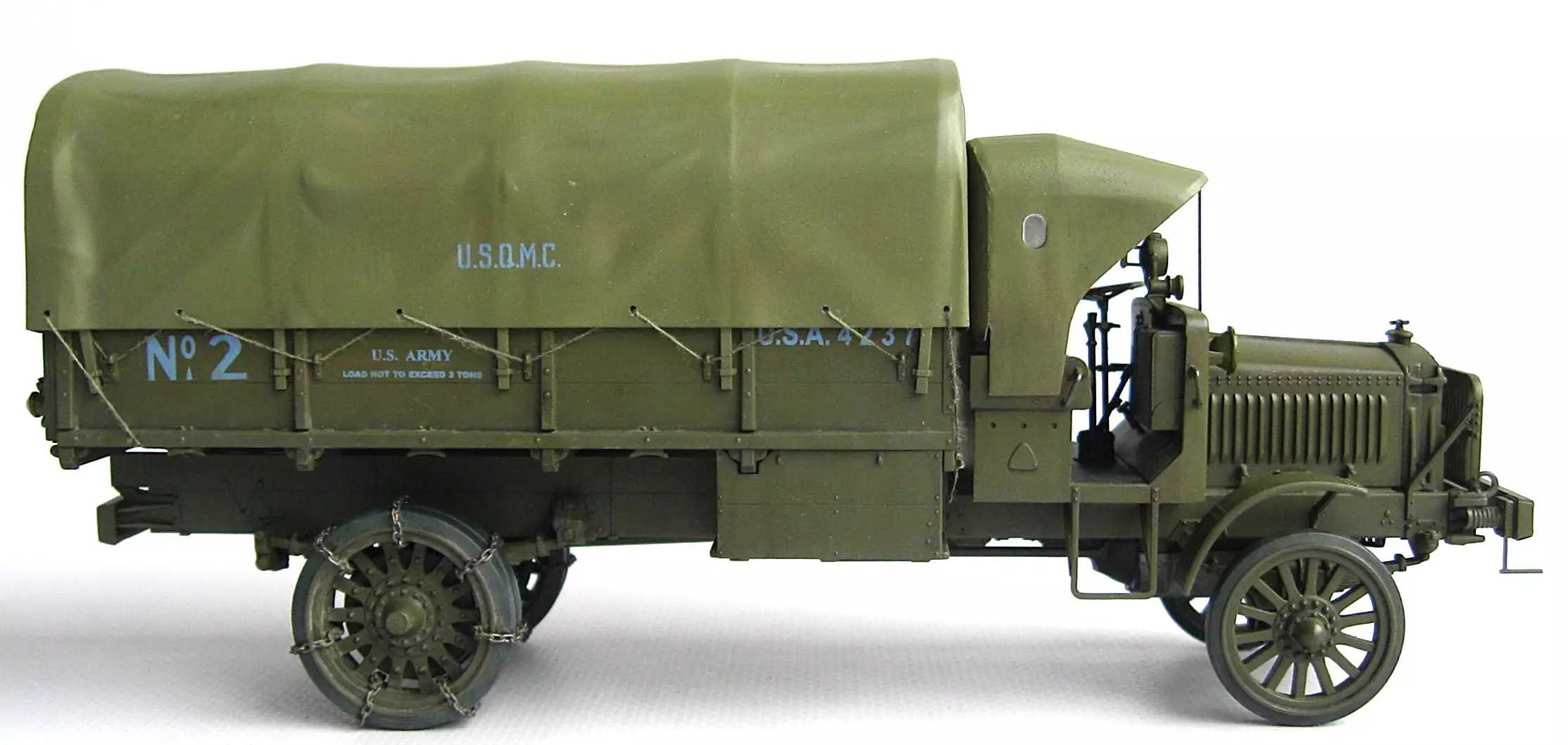 Сборная модель лесовоз с прицепом-роспуском 43204-10