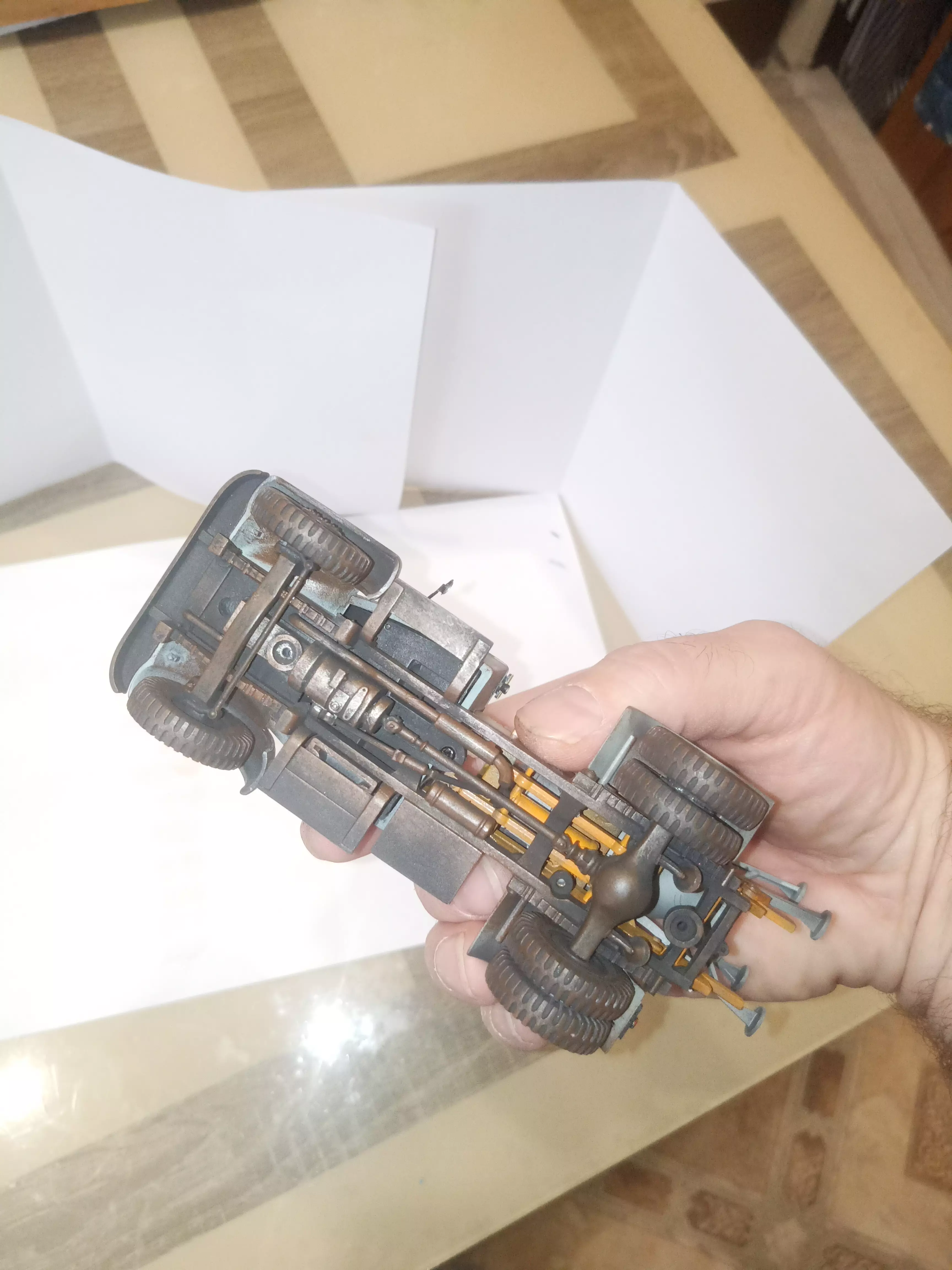 Сборная модель лесовоз с прицепом-роспуском 43204-10