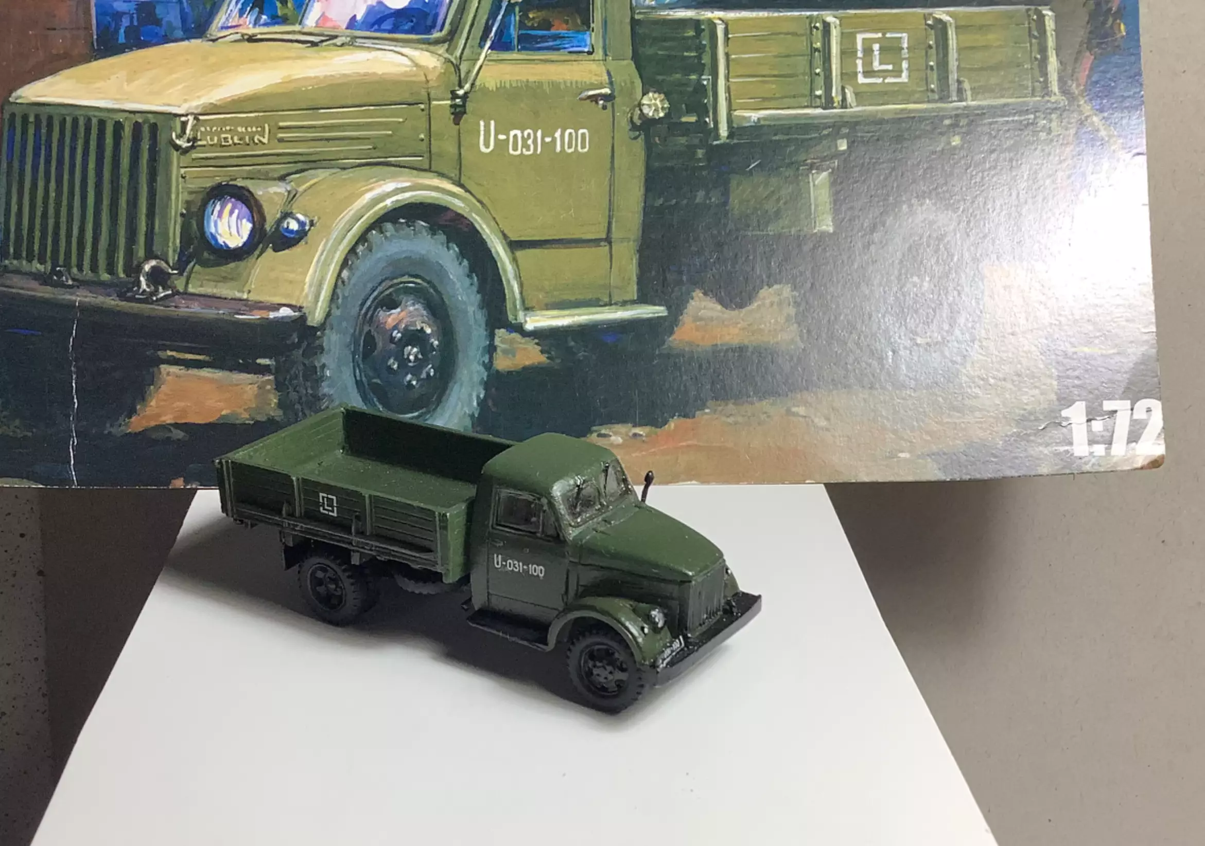 Сборная модель лесовоз с прицепом-роспуском 43204-10