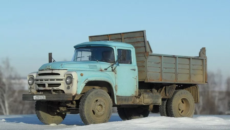 Сборная модель лесовоз с прицепом-роспуском 43204-10