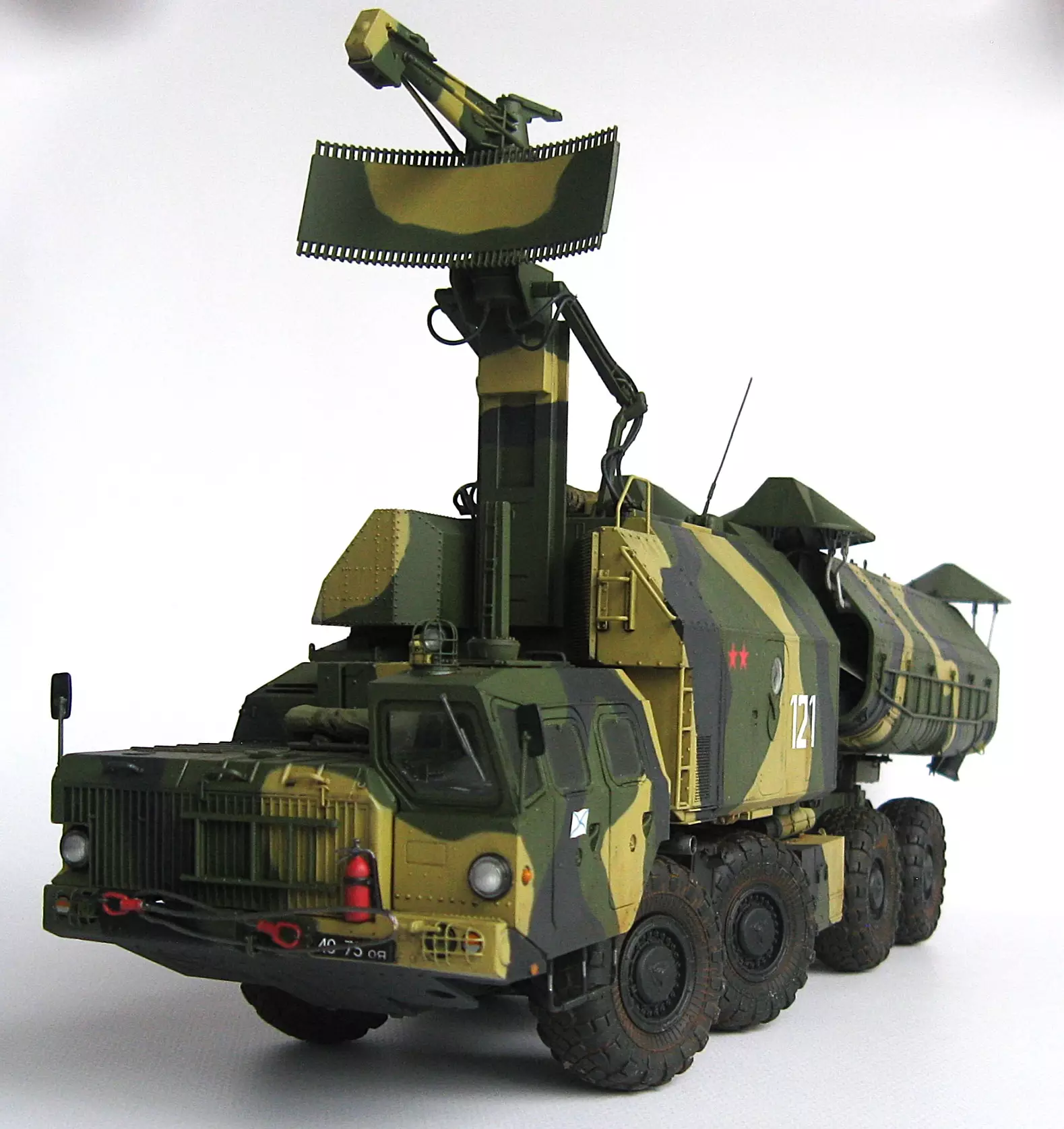 Сборная модель лесовоз с прицепом-роспуском 43204-10