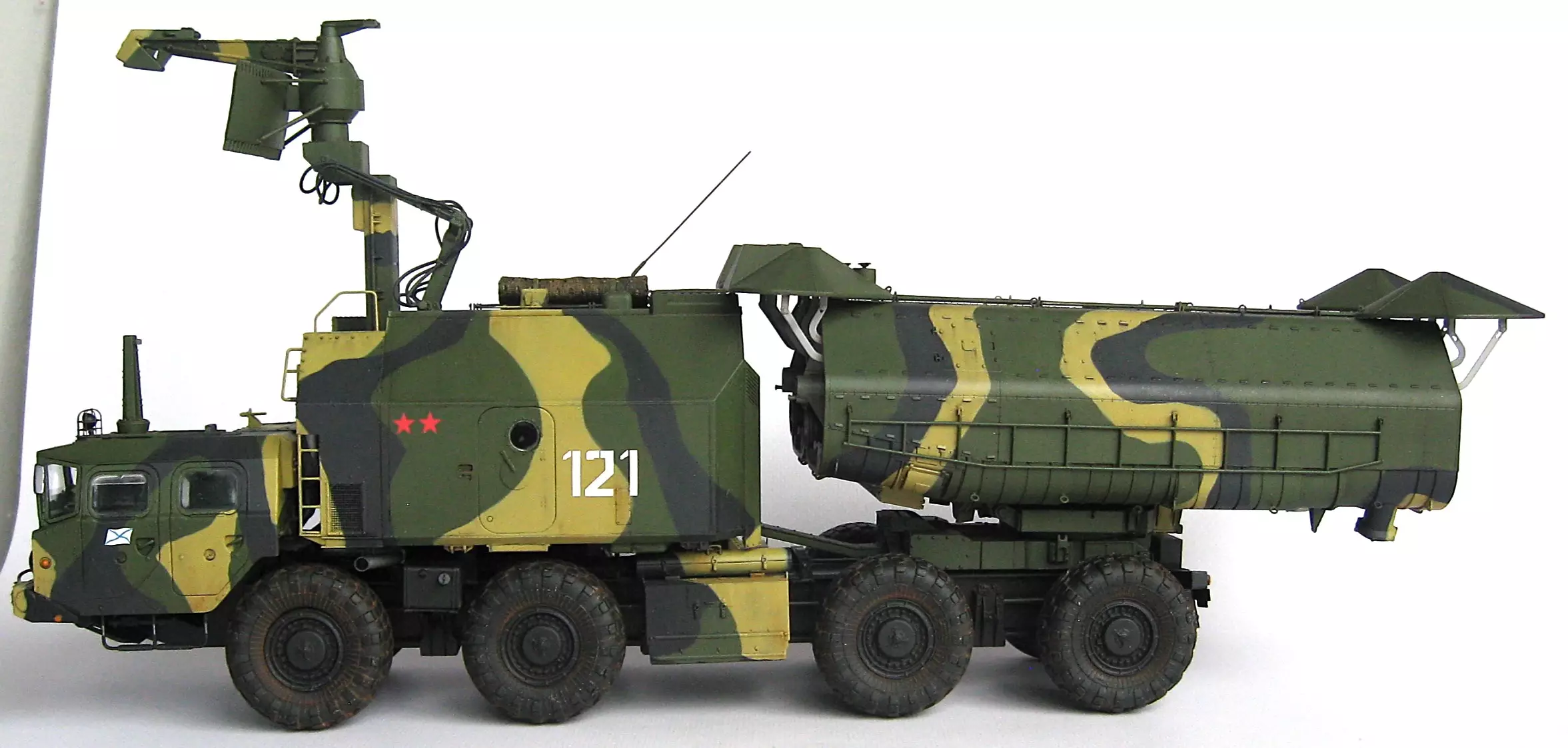 Сборная модель лесовоз с прицепом-роспуском 43204-10