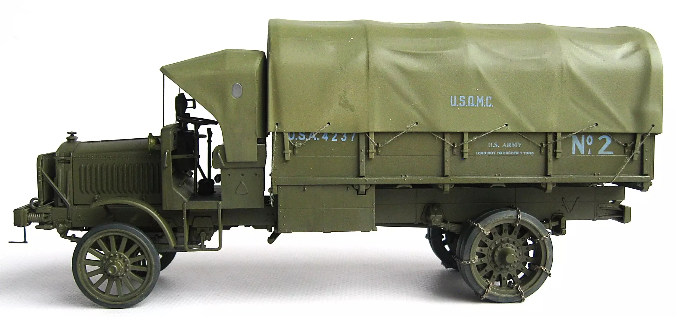 Сборная модель лесовоз с прицепом-роспуском 43204-10