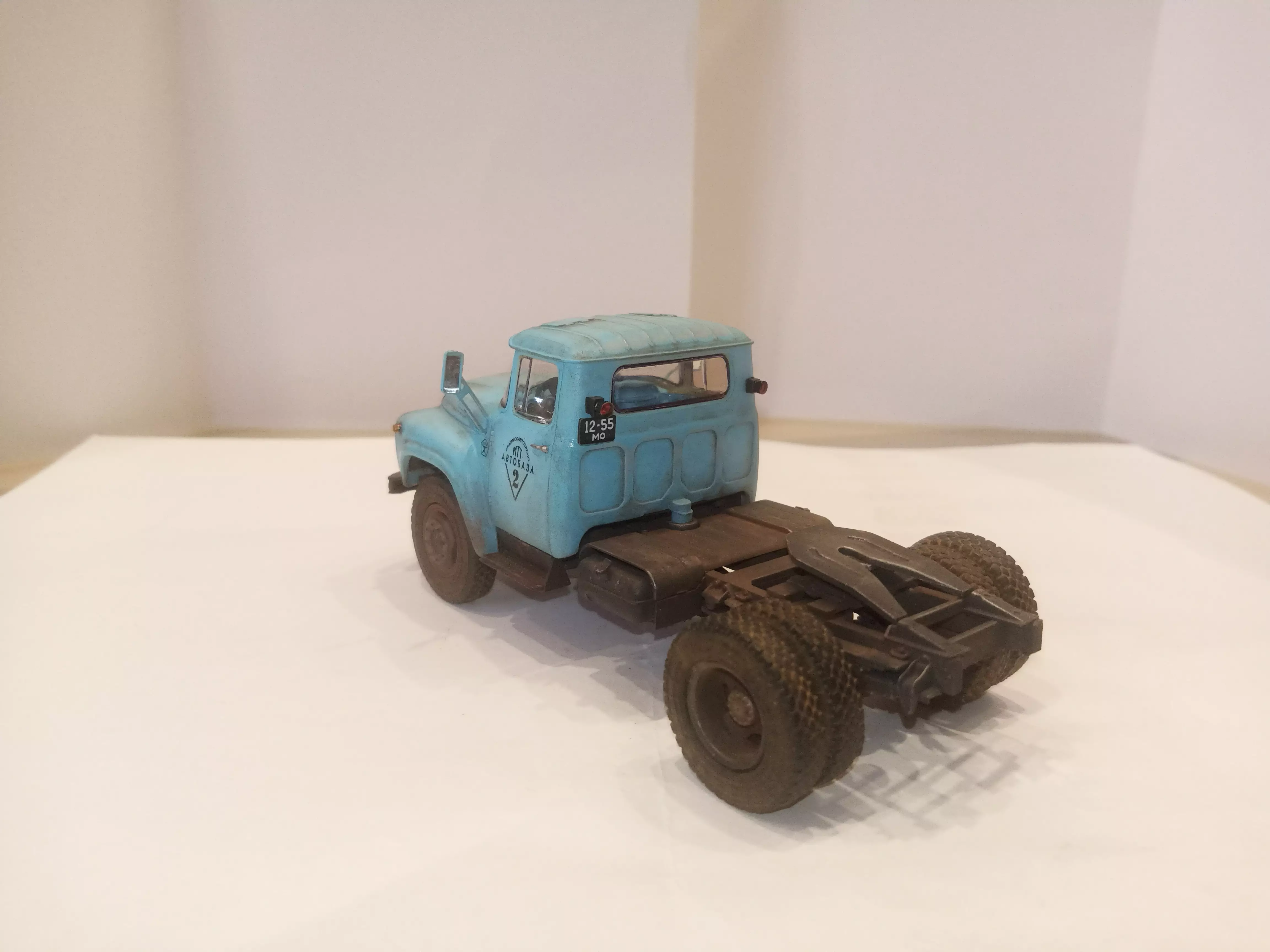 Сборная модель лесовоз с прицепом-роспуском 43204-10