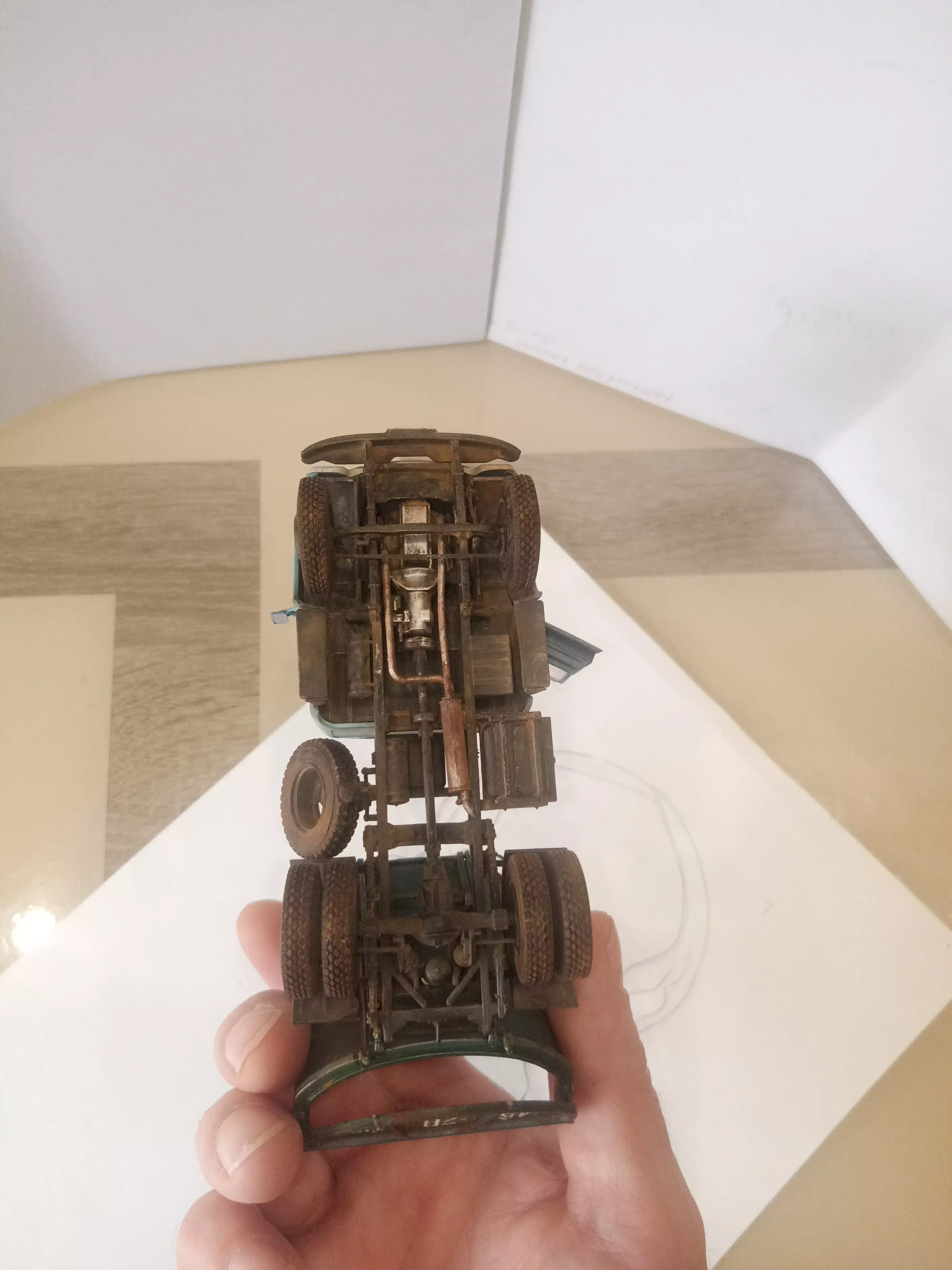 Сборная модель лесовоз с прицепом-роспуском 43204-10