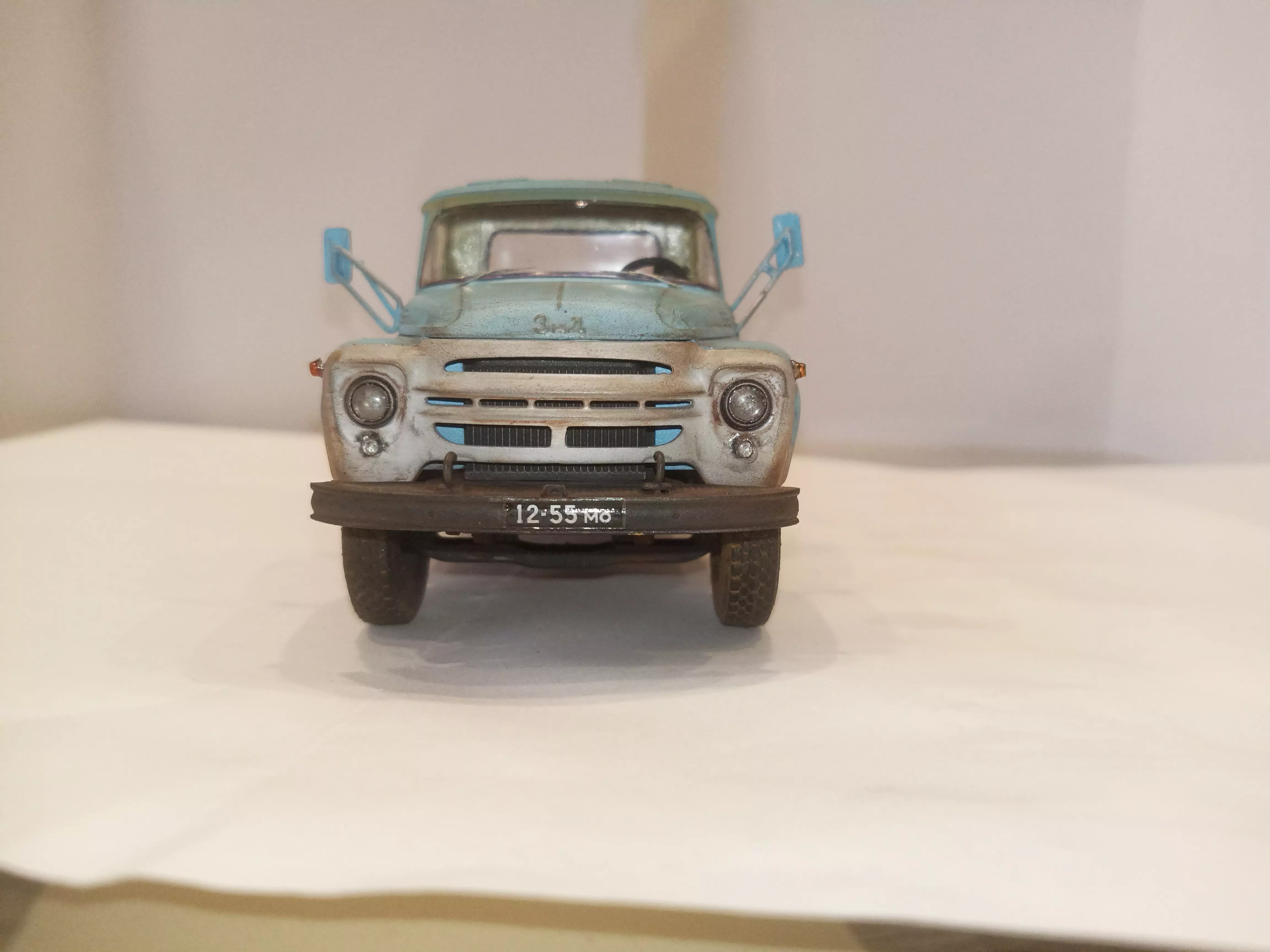 Сборная модель лесовоз с прицепом-роспуском 43204-10