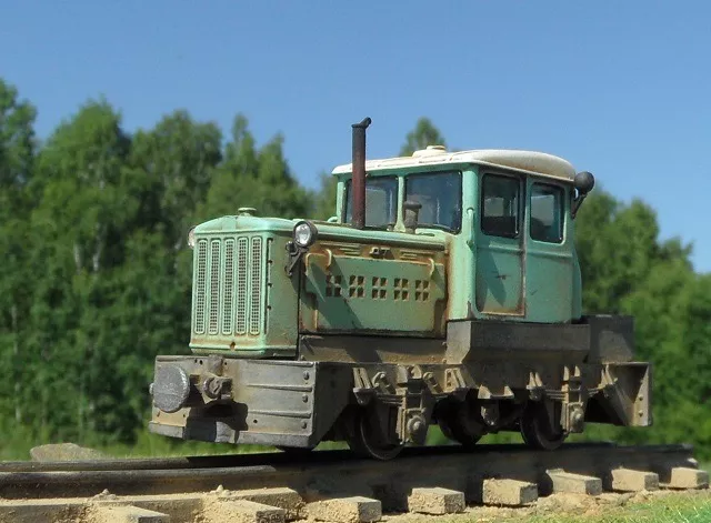 Сборная модель Узкоколейный мотовоз МД54-2