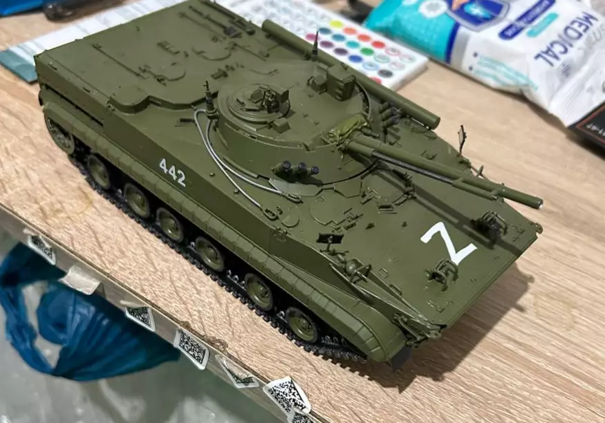 Сборная модель лесовоз с прицепом-роспуском 43204-10