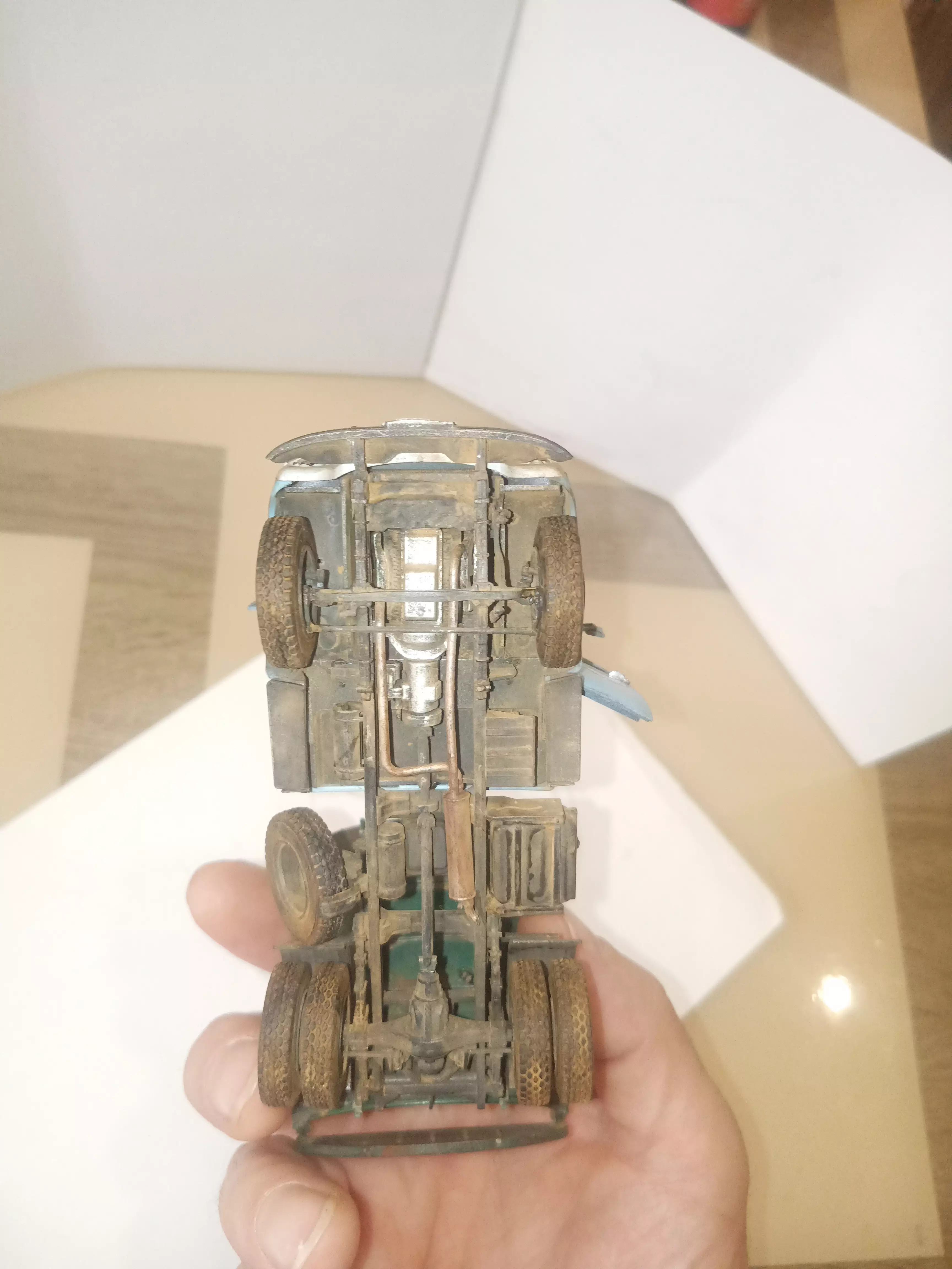 Сборная модель лесовоз с прицепом-роспуском 43204-10