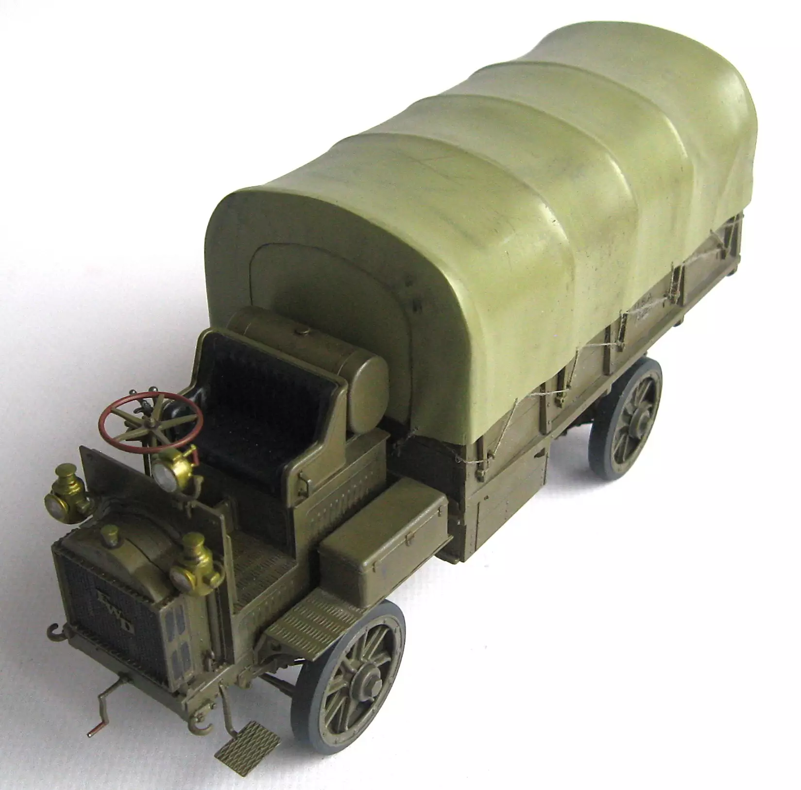 Сборная модель лесовоз с прицепом-роспуском 43204-10