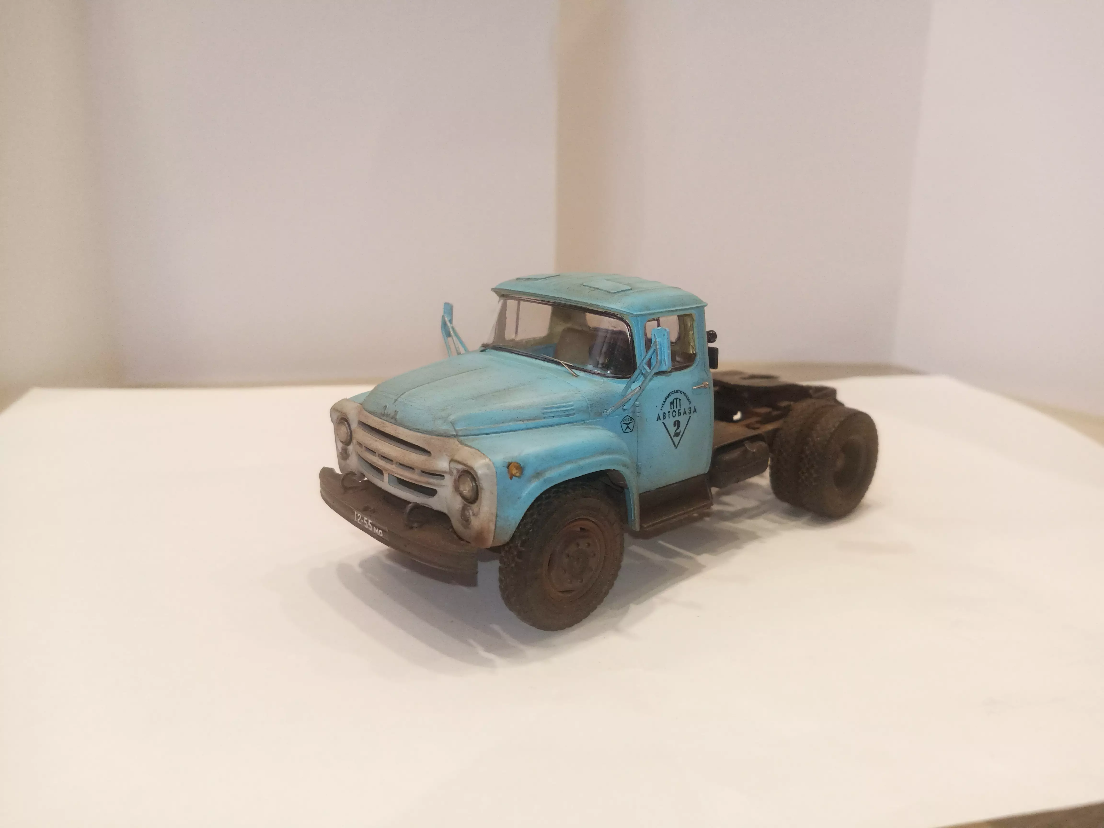 Сборная модель лесовоз с прицепом-роспуском 43204-10